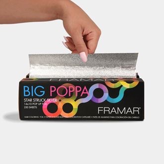 Framar Big Poppa Pop Ups Foil Star Struck Silver 10x14 - 250 Sheets